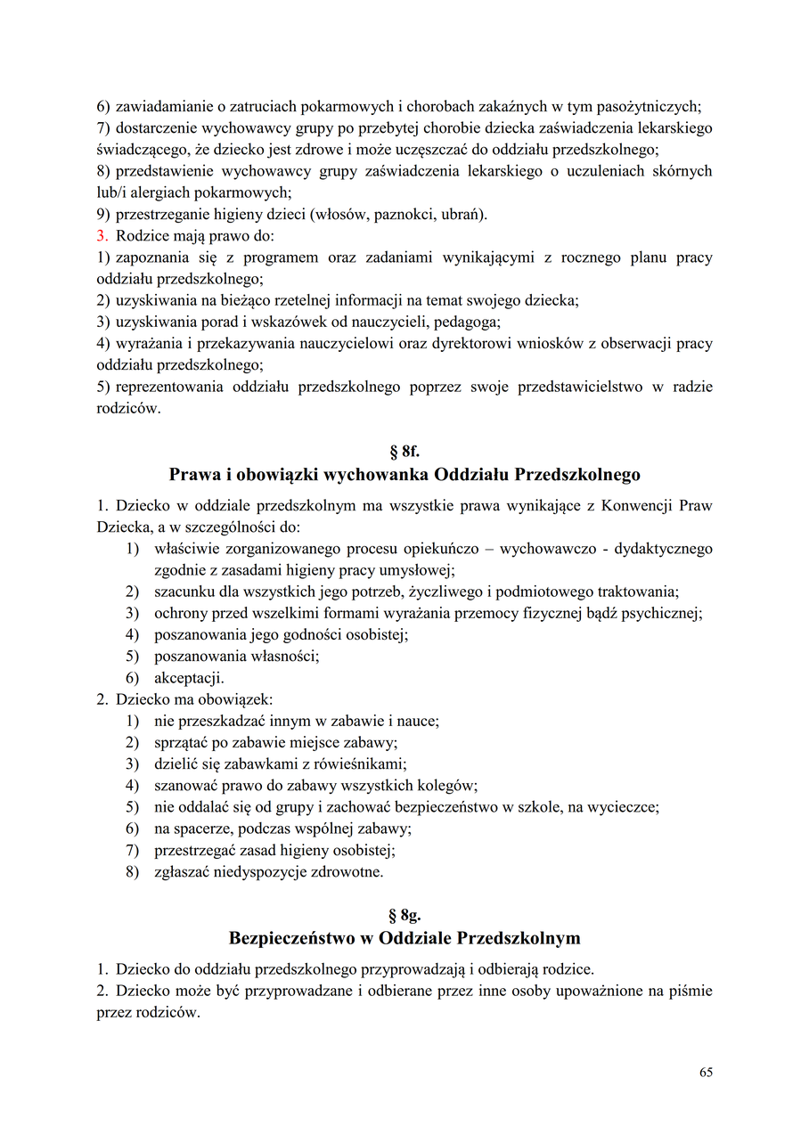 Statut SP Nr 3 W Kole (cz.2) - Szkoła Podstawowa Nr 3 W Kole